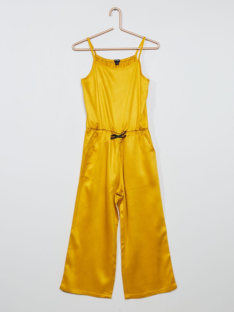 discretie Halloween Onderling verbinden Jumpsuit met smalle bandjes - brons geel - Kiabi - 15.00€