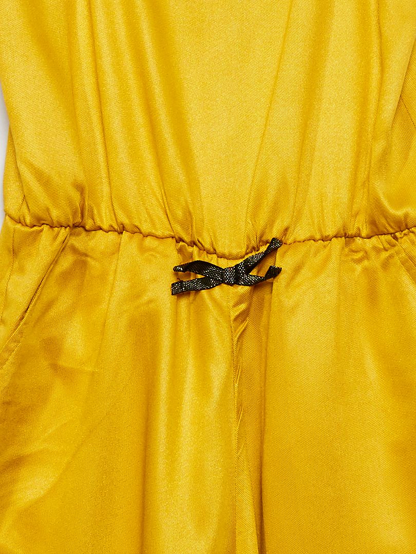 discretie Halloween Onderling verbinden Jumpsuit met smalle bandjes - brons geel - Kiabi - 15.00€