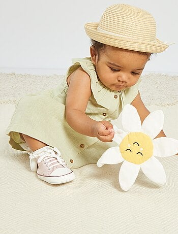 Kleding Meisjeskleding Babykleding voor meisjes Pyjamas & Badjassen Daisy Floral Bamboo Viscose Knotted Hat 