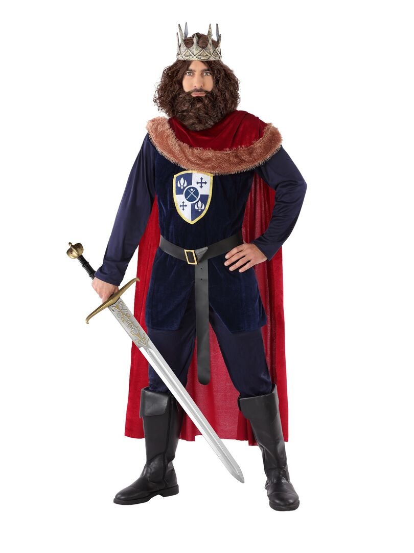 Continu bladerdeeg Toerist Middeleeuwse koning verkleedkleding - BLAUW - Kiabi - 29.00€