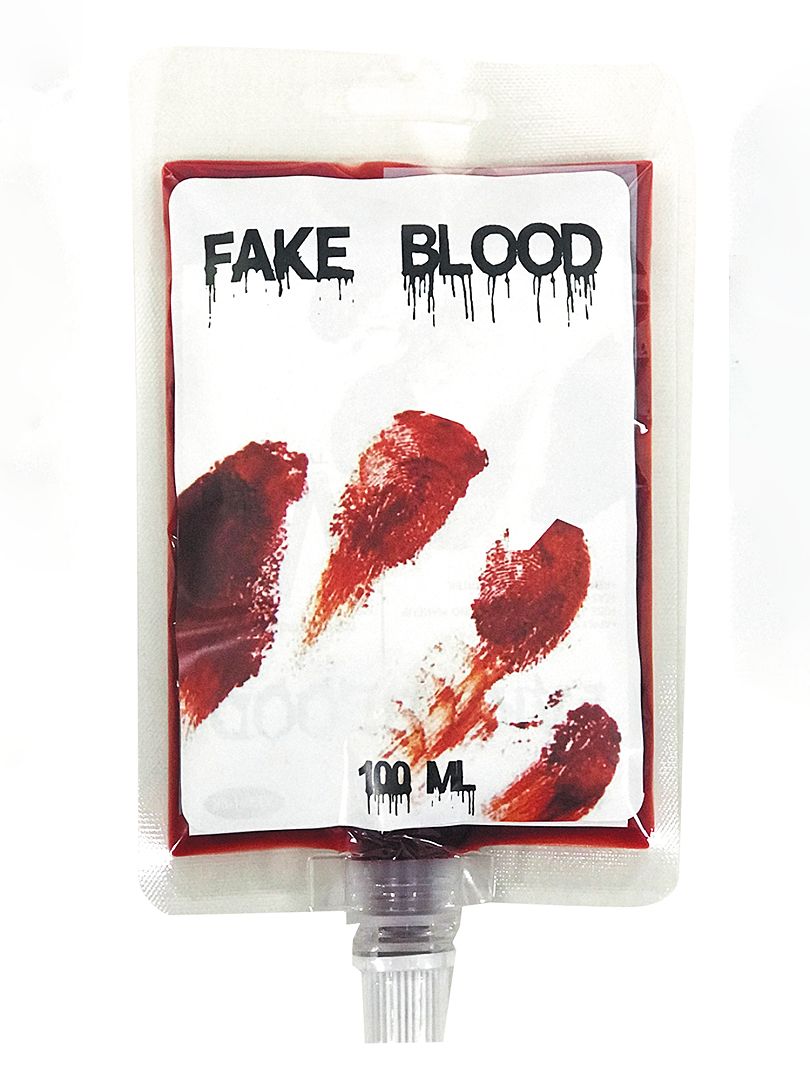 Poche de faux sang - rouge - Kiabi - 5.00€