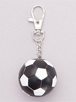 Porte-clé 'ballon de foot' - noir - Kiabi - 3.00€