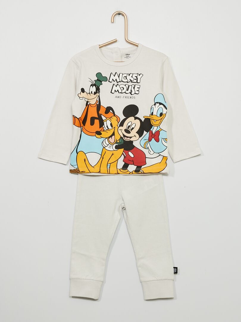 Pyjama 2 pièces 'Disney' - gris - Kiabi - 12.00€
