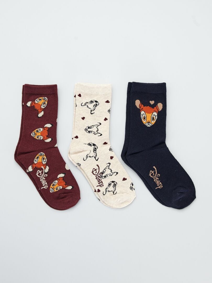 effectief onderpand Methode Set van 3 paar sokken 'Disney' - ROSE - Kiabi - 6.00€