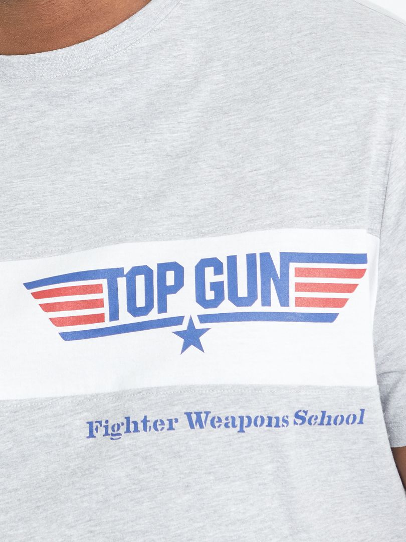 Zwaaien vis Trekken T-shirt 'Top Gun' - GRIJS - Kiabi - 15.00€