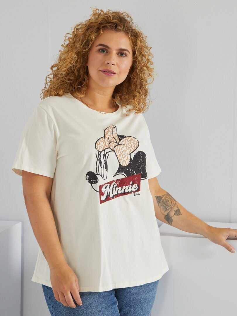 T-shirt jersey 'Disney' - WIT - Kiabi - 12.00€