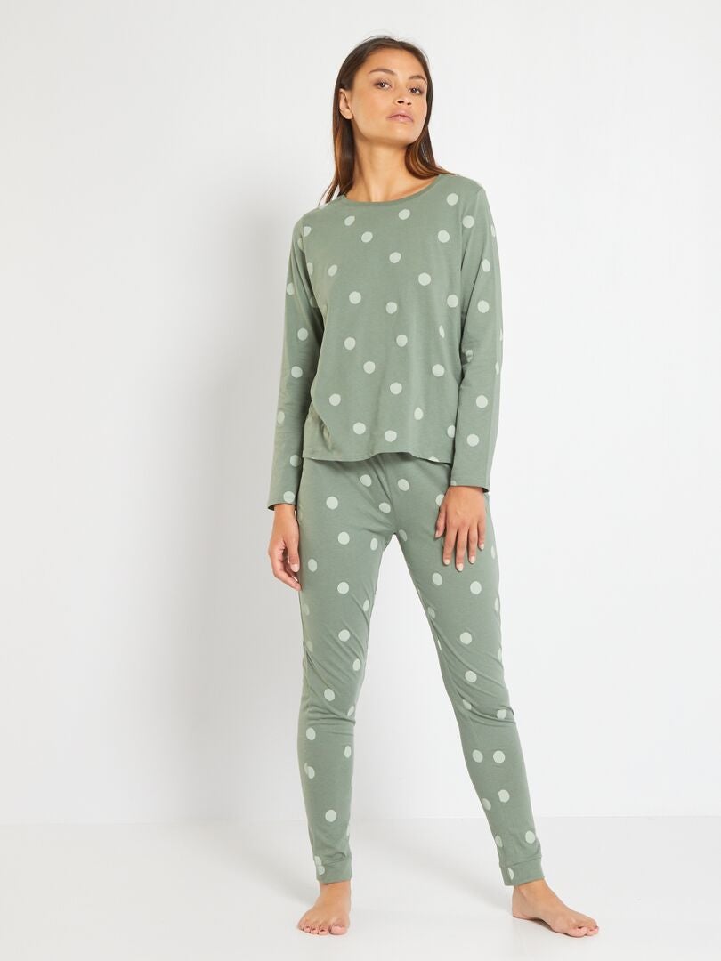 Bijpassende set in het groen Kleding Dameskleding Pyjamas & Badjassen Sets 