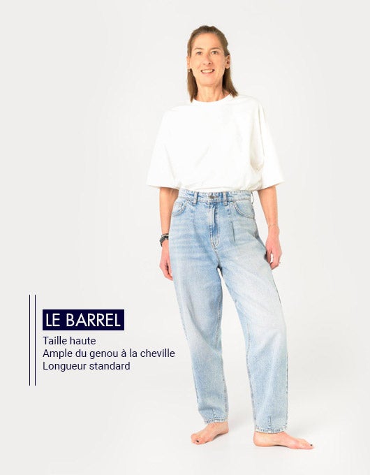 Jean barrel ou balloon femme