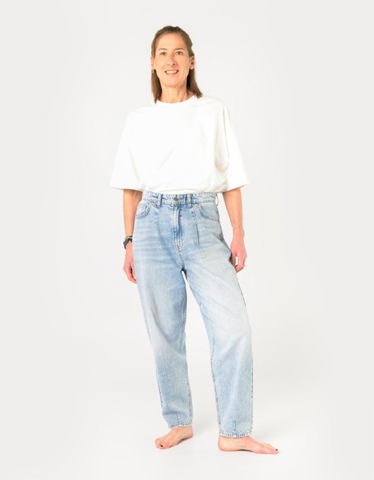 Barrel leg jeans of ballonjeans