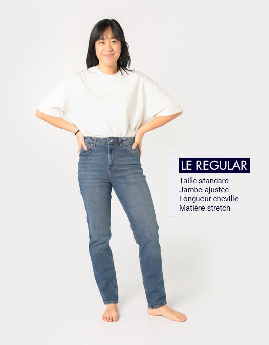 Jean regular femme