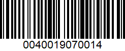code barre 0040019070014