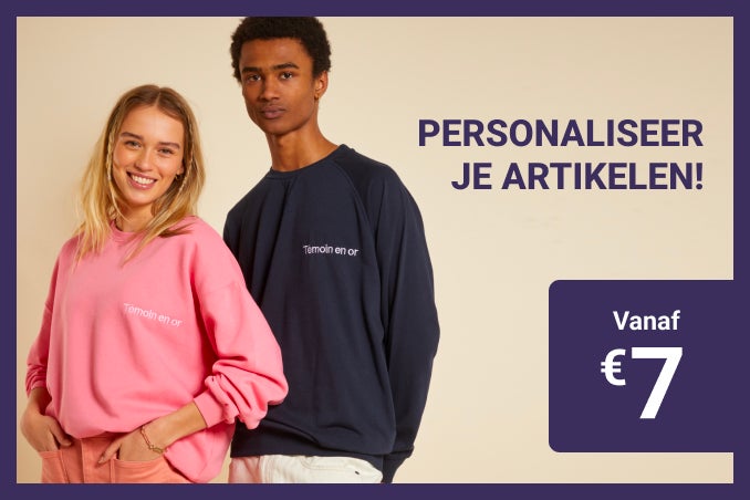 Personaliseer je artikelen!